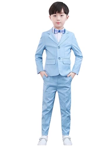 Tuxedo pour enfants haut de gamme costume rayé trois pièces de cérémonie