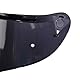 Helmvisier für FF811/VECTOR II/Citation II,Motorradhelm Visier,Motorrad Vollgesichtshelm Windschutzscheibe Schutzhülle Ersatz(Schwarz)