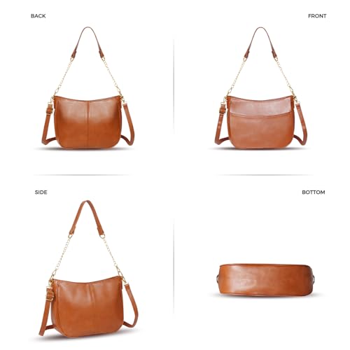 Image of Shoulder Bag for Women, Vegan Leather Classic Crossbody Purses Handbags, Trendy Hobo Bag Tote Purses for Women