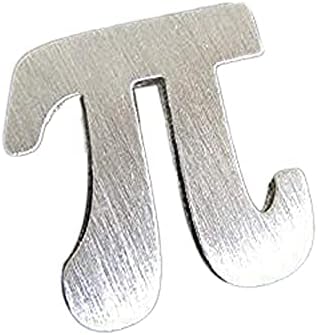 Pi Math Symbol Sterling Silver Tie Tack Lapel Hat Brooch Pin Handmade in USA