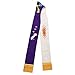 BLESSUME Church Clergy Pastor Reversible Stole (Purple and White)