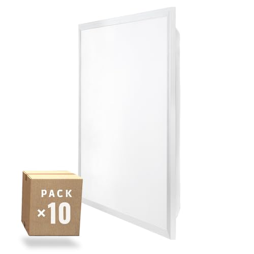 Pack 10 Panel LED 40W 4.400Lm 6000ºK 60x60Cm Enrejado UGR19 40.000H [HO-PG-600x600-40W-CW-PK10] | Greenice