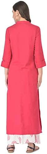 Pistaa's Women's Cotton Solid Readymade Salwar Suit Set