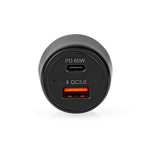 Cargador de coche rápido Nedis 65W para solucionar la carga lenta de portátiles