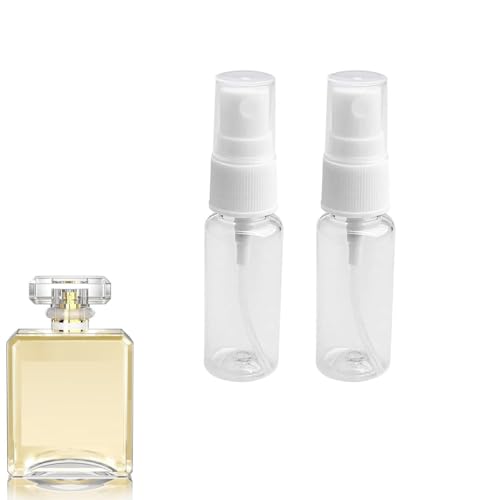 SIYUPU Spray Bottle Set, 20ML Small Travel Spray Bottle Transparent Fine Mist Mini Sprayer Bottles Plastic Empty Refillable Atomiser with Caps, Holiday Travel Bottle,White