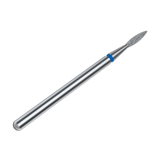 STALEKS PRO   DIAMANT BIT   Llama afilada (anillo azul) I Juego de fresa de uñas I Kit de lijado para lijadoras eléctricas I Punta de clavo para manicura y pedicura compatibles (FA11B016/8)