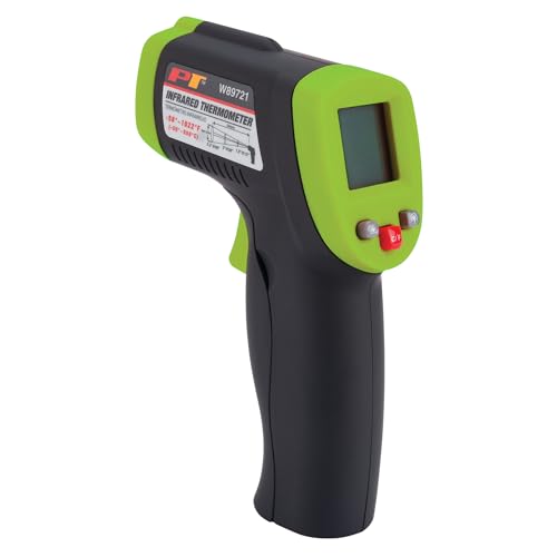 Image of Performance Tool W89721 Non-Contact Digital Laser Infrared Thermometer, Orange and Black With 12:1 Spot Ratio