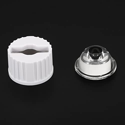 Image of PATIKIL 20mm LED Lens 120 Degree with Plastic Holder, 20 Set Acrylic Optical Lenses for 1W 3W High Power LED Light, White /Transparent