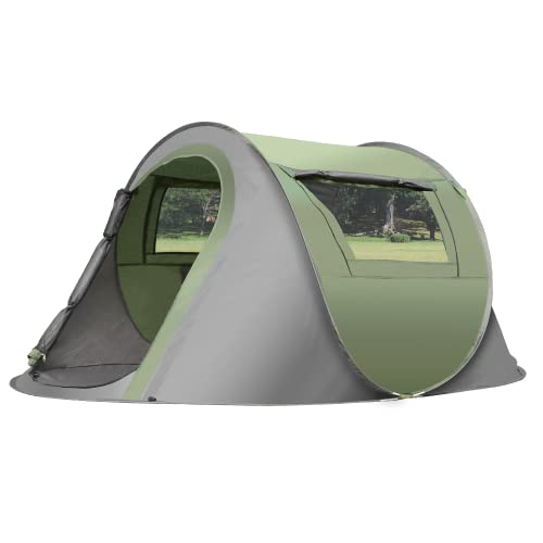 Carpa para acampar con un botón para exteriores emergente, transpirable, protección UV, a prueba de viento, equipo para exteriores, fácil de instalar, 1 segundo, ultraligera Cover