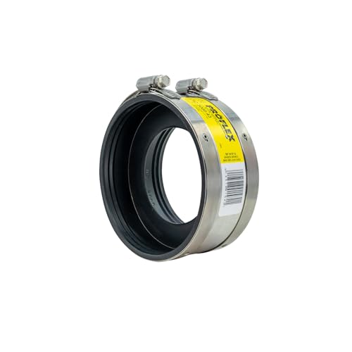 Image of Fernco PROFLEX P3000-43 Shielded Pipe Coupling for Cast Iron, Plastic, Steel or Extra Heavy Cast Iron Plumbing Connections