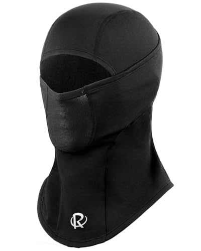 ROTTO Pasamontañas Moto Balaclava Sotocasco Negro Máscara Facial Esquí Invierno Forro Polar para Motocicleta Ciclismo Esquí Snowboard Bicicleta