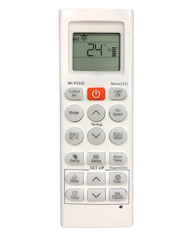 Image of Upix Compatible for LG AC Remote No. 36U | No Backlight | Exact Match Required