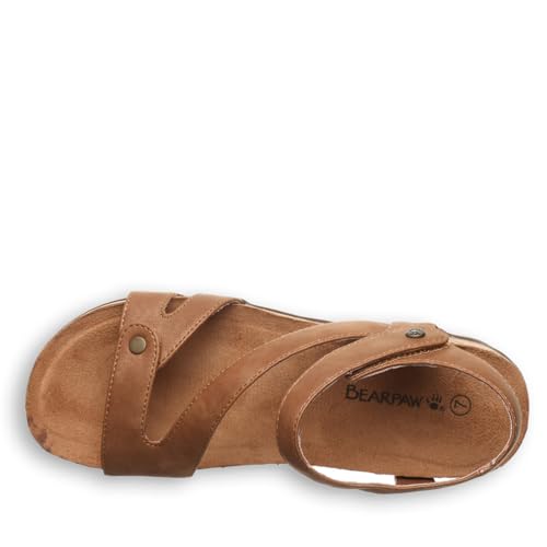 BEARPAW Women's Solana Hickory Sandal Size 64