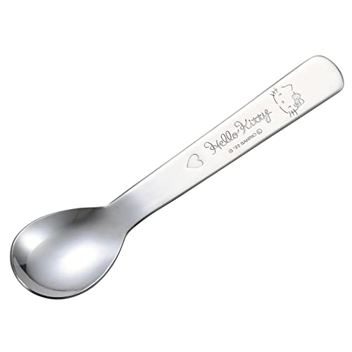 金正陶器(Kaneshotouki) ハローキティ ステンレス スプーン 子供用食器 キティ グッズ 14cm ピンクハート日本製 365022