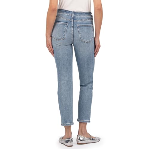 KUT from the Kloth Women's Reese High-Rise Fab Ab Ankle Straight Regular Hem in Gifted2