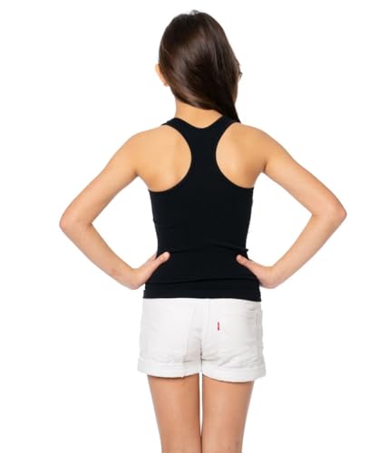 Girls Tank Tops Sleeveless Racerback Tank Tops for Girls Active Dance Gymnastics Tank Tops Size Fits Ages 10-144