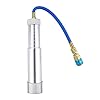 Wisepick A/C AC Oil and Dye Injector with R-134a Snap Quick Coupler 1/4" SAE Hand Turn #4