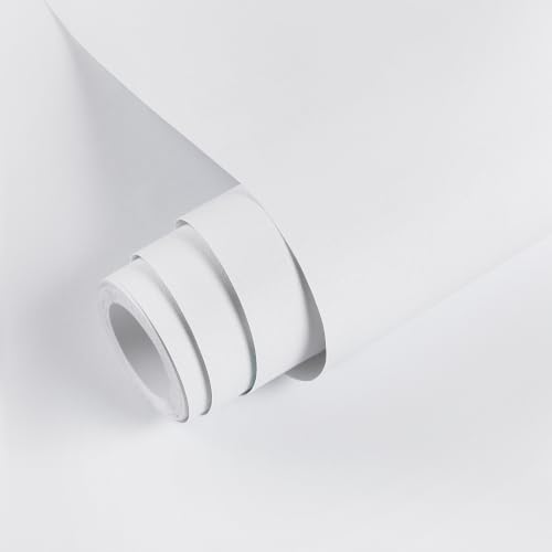 practicalWs White Contact Paper Peel and Stick Wallpaper Self Adhesive