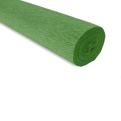 FloristryWarehouse Crepe Paper roll 180g (50 x 250cm) Mid Green (Shade 565)