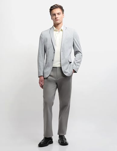 Image of Arrow Men's Zero Calorie Slim Fit Dobby Blazer