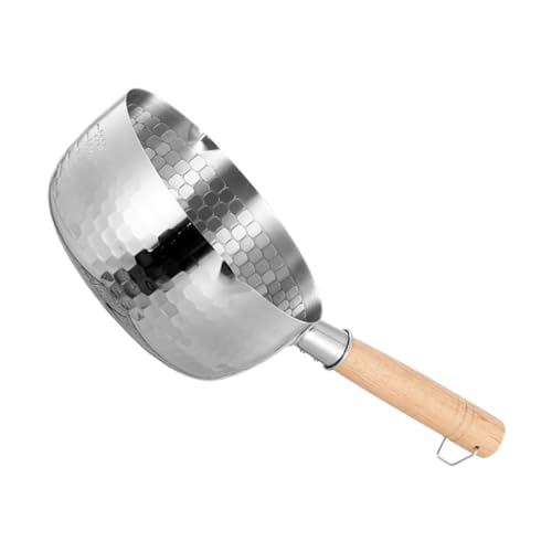 MOTHNUR Casserole Acier Inoxydable Avec Manche Bois Épais Faitout Pratique Pour Soupe Lait Nouilles Et Sauces Pot De Cuisine Polyvalent Anti-fuite Pour Usage Domestique Et Extérieur