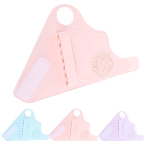 de Herramientas de Maquillaje de Silicona portátil Multifuncional Correa de Mano - de brochas de Maquillaje Profesional, Diseño de múltiples Ranuras,