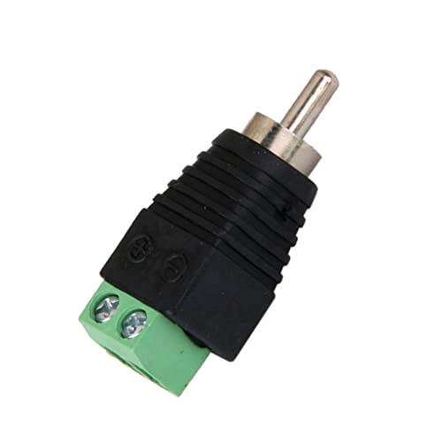 Générique Câble CAT5/CAT6 UTP Audio Vidéo RCA Mâle Jack Connecteur Prise