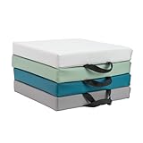 FDP SoftScape 12 inch Square Toddler Floor Cushions with Handles; Flexible Seating for Daycare, Preschool...