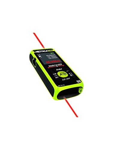Misuratore Laser Metrica Double 50 61112 Portata Max 50 Metri