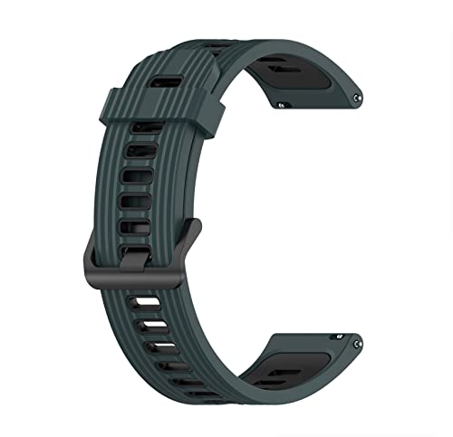 [SHEAWA] Amazfit GTS 2 mini/GTS 4 mini�p�o���h �x���g �����o���h �����x���g �ʋC���ɗD�� �V���R�� �X�|�[�c �X�g���b�v �A�N�Z�T���[ (�I���[�u�O���[��+�u���b�N)