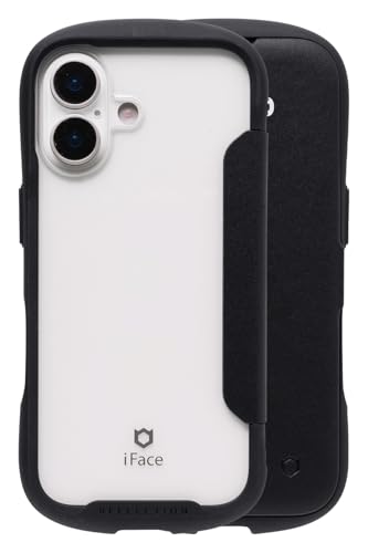 iFace Reflection iPhone 17 ケース 手帳型 クリアケース(ブラック)【 アイフェイス スマホケース 耐衝撃 iphone17 アイフォン17 手帳 ダイアリーケース カード収納 ポリカーボネート ストラップホール付き】