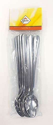 SHINE - Juego de 12 cucharas de café con Mango Largo de Acero Inoxidable – Ideal para café café con Leche, café, café… - Imagen 4