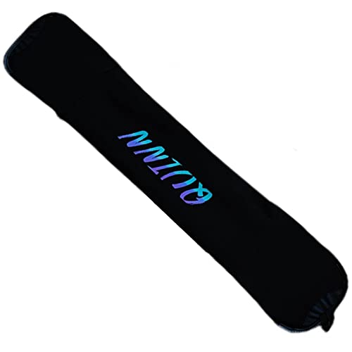 WEALTHY73 Portable Snowboard Bag Universal Veneer Protective Cover All-Around Ski Equipment Storage Bag SBR Elastic Waterproof Fabric Widened Shoulders,Black,150CM