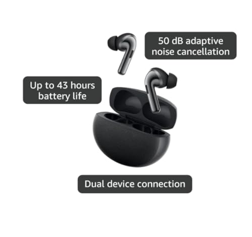 Image of Original for OnePlus Buds Pro 3 Bluetooth True Wireless Earbuds with Spatial Audio, Punchy Bass, Smart Noise Control, Instant Pairing (Black)
