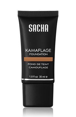 Liquid Kamaflage by Sacha Cosmetics, Camouflage Full Coverage Concealer Foundation Makeup, Matte Poreless Tattoo Cover Up, 1.0 oz, Perfect Honey