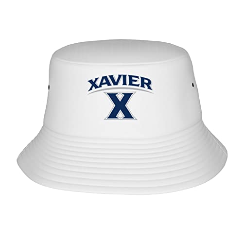 Xavier University Bucket Hats Fashion Sun Cap Packable Outdoor Fisherman Hat for Women and Men Black