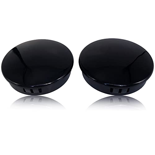 Duthyvea 2pcs Boat Steering Wheel Center Cap for 2-1/2 Inch ID Insert,5 Spoke Destroyer Marine Yacht Steer Wheels Hub,Snap-in Style,Plastic Centre Cover Button