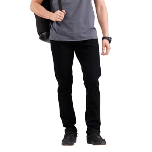 Image of WROGN Men's Cotton Stretch Jeans | Solid | Slim Fit