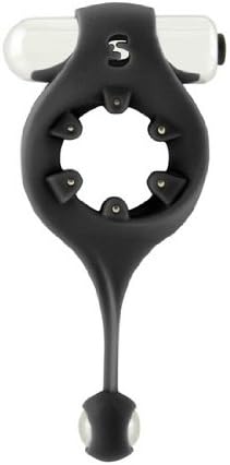ANILLO VIBRADOR CON ESTIMULADOR ANAL NEGRO : Amazon.es: Salud ...