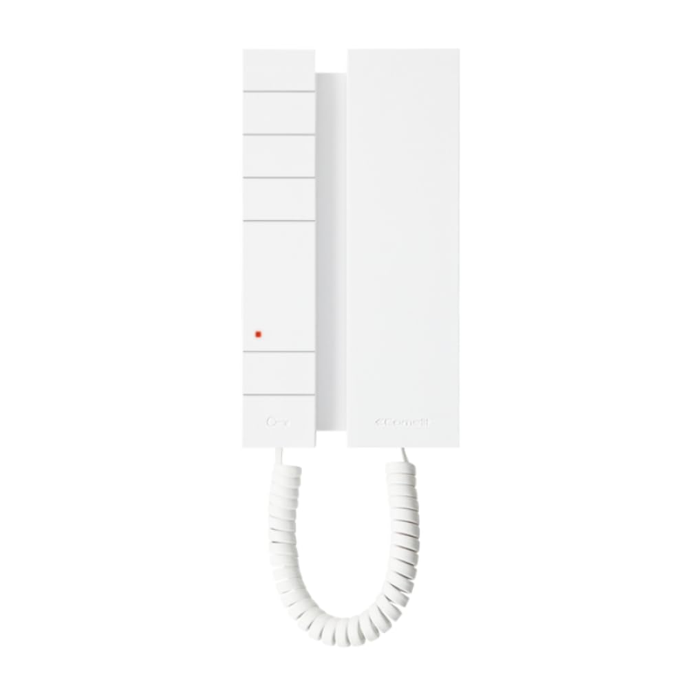 Poste Audio intérieur Mini Comelit S2-2719W et ses 5 boutons de commande