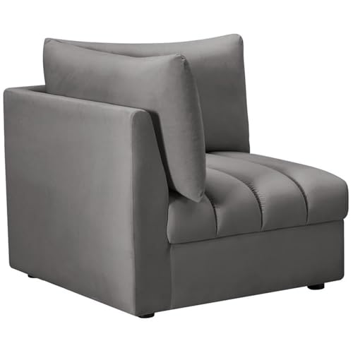 Sillón Modular Gris Terciopelo Jacob Collection miniatura 7