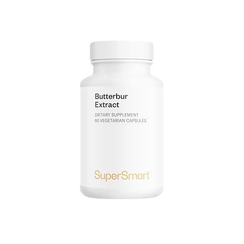 Supersmart - Butterbur Extract - Extrakt aus Petasites Hybridus standardisiert auf 15% - Unterstützung gesunder Harnwege - Allergietabletten | Nicht GVO - 60 vegetarische Kapseln
