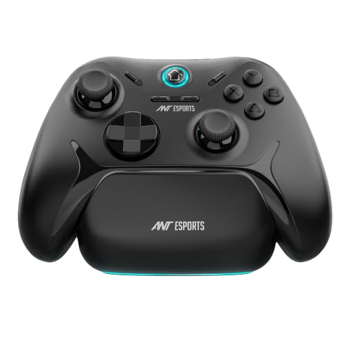 Image of Ant Esports ULTRANOVA Tri-Mode Wireless Gamepad with Drift Free TMR Joysticks & Triggers, Charging Dock, 1000Hz Polling, Turbo, Macro, Bluetooth, 2.4GHz, USB-C, PC, Switch, Android, iOS, PS4