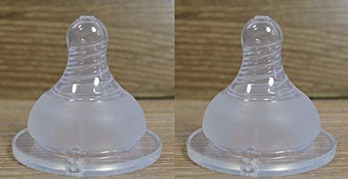Ganpati Enterprises Baby Bottle Nipple Nipple/Teat for Baby Steel Feeding Milk Bottles/Wide Neck Bottle Nipple (Pack of 2)