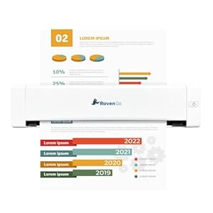 Raven Go Portable Mobile Document Scanner for PC and Mac with Duplex Sheet-Fed Scanning