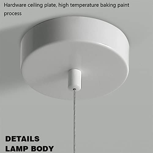 Lustre en verre design spirale avec suspension réglable de plafond
