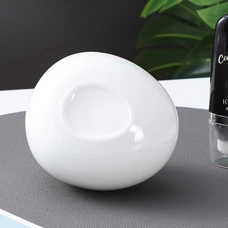 Soft Touch Ceramic White Bathroom Accessories Set,Soap Dispenser, Toothbrush Holder, Tumbler and Soap Dish,White,5pcs