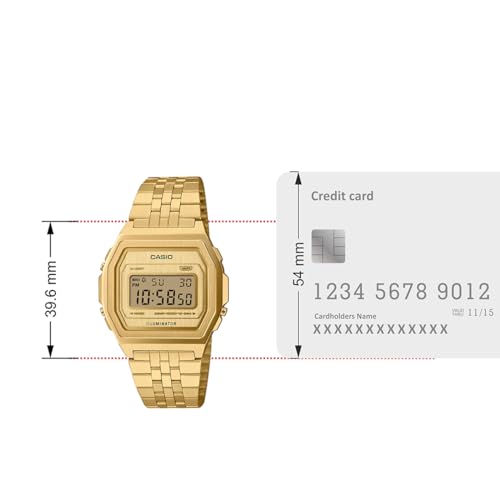 Image of Casio Vintage A1000G-9DF Digital Gold Dial Unisex (D401)