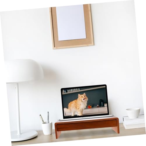 Meuble bureau assis-debout Toddmomy support écran PC ergonomique maison
