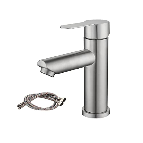 Robinet de lavabo anti-calcaire en acier 304 noir pour remplacer un vieux mitigeur